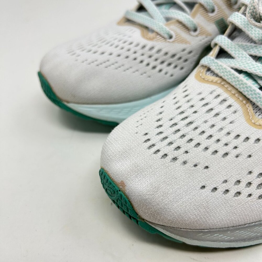 Asics Gel-Kayano 28 Womens Running Shoes - White/Teal Lightweight Size 9.5 - Picture 9 of 9